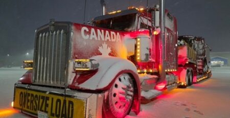 Le camion « Big Red » de Chris Barber (Courtoisie Chris Barber)